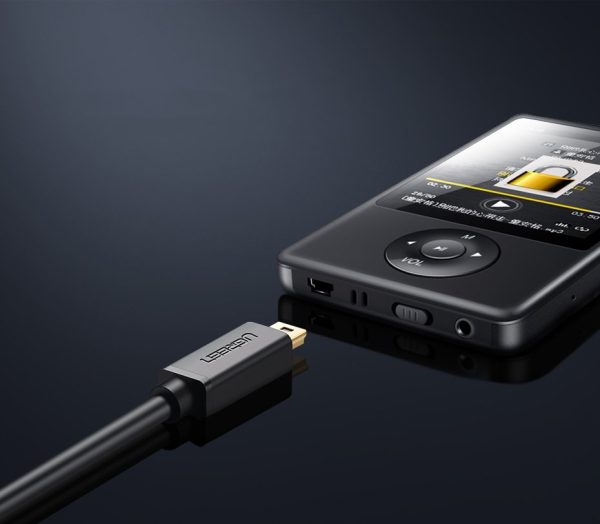 Kabeļa kabeļa USB adapteris - miniusB 480 Mbps 2m melns