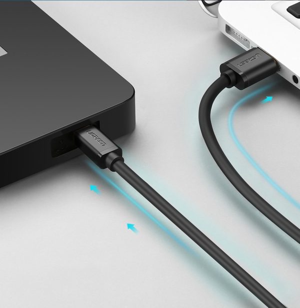 Kabeļa kabeļa USB adapteris - miniusB 480 Mbps 2m melns