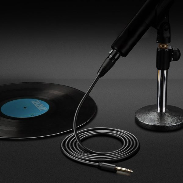 Audio kabeļa karplete XLR mikrofonam (mātīte) - 6,35 mm ligzda (vīrietis) 5m