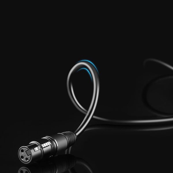Audio kabeļa karplete XLR mikrofonam (mātīte) - 6,35 mm ligzda (vīrietis) 5m