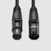 Audio kabeļa pagarinājuma kabelis XLR mikrofona 2m melnam