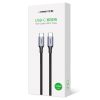 Kabelis USB-C Power Piegāde 100W ātras uzlādes FCP 5A 3M pelēks kabelis