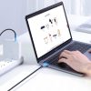 Kabelis USB-C Power Piegāde 100W ātras uzlādes FCP 5A 3M pelēks kabelis