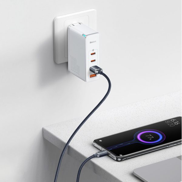 USB kabeļa kabelis - USB -C ātrai uzlādēšanai un datu pārsūtīšanai 100W 1,2 m melnā krāsā
