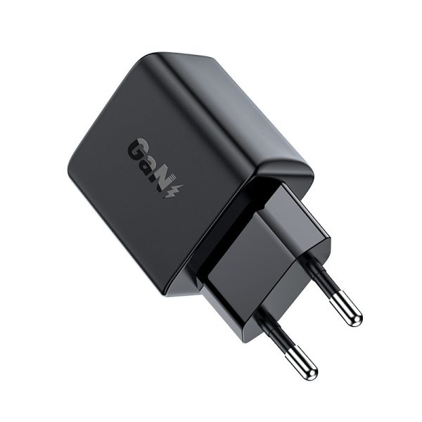 GAN Charger USB-C 30W PD QC 3.0 AFC FCP Black