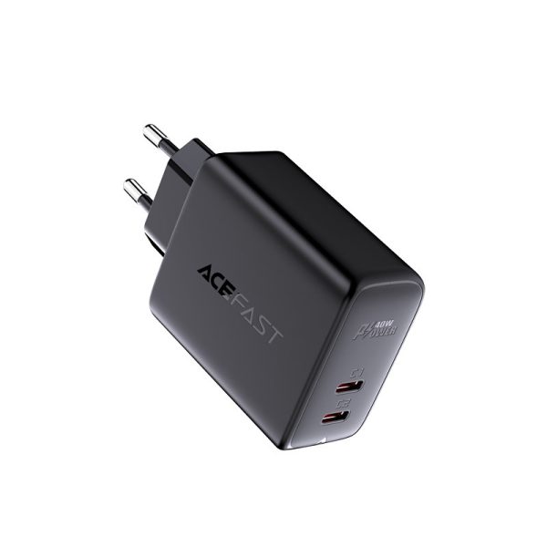 2x USB-C 40W PPS PD QC 3.0 AFC FCP lādētājs