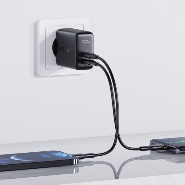 2x USB-C 40W PPS PD QC 3.0 AFC FCP lādētājs
