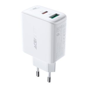 USB-C USB 32W PPS PD QC 3.0 AFC FCP baltais lādētājs