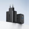 2in1 lādētājs ar USB-C kabeli + USB-C adaptera adapteris-HDMI 4K melns