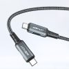 2in1 tīkla lādētājs ar USB-C kabeli + USB-C adaptera adapteris-HDMI 4K balts