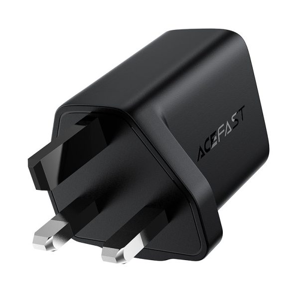 Angļu lādētājs Gan USB-C 30W Q3 3.0 AFC FCP UK spraudnis balts
