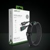 Noslīkstošais stieples kabelis ar LED USB-C 100W 20V 5A 2M Black