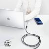 Kabeļa leņķa kabelis USB-C 100W 20v 5a 2m melnā krāsā