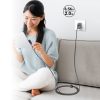 Kabeļa leņķa kabelis USB-C 100W 20v 5a 2m melnā krāsā