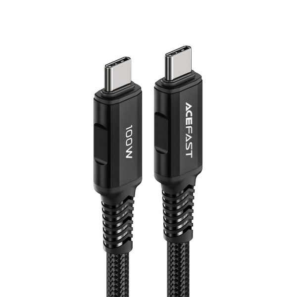 Kabeļa kabelis USB-C 100W 20V 5A 2M bremžu bremzē