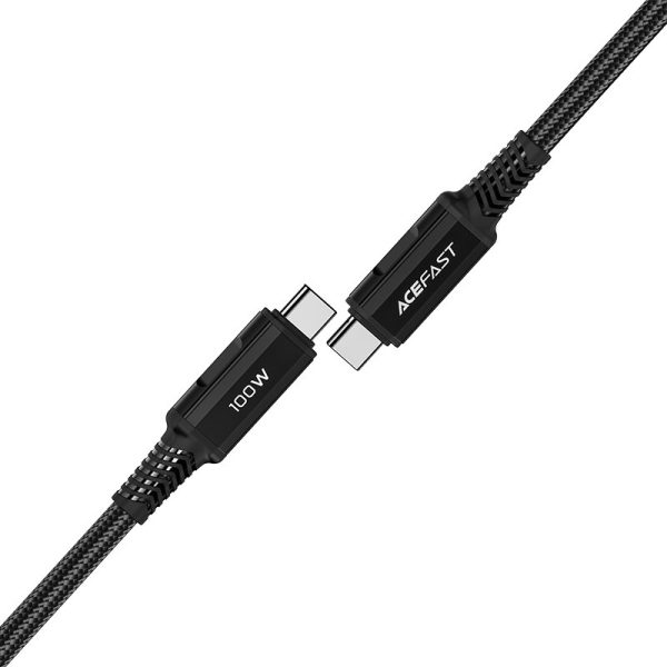 Kabeļa kabelis USB-C 100W 20V 5A 2M bremžu bremzē