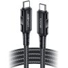 Kabeļa kabelis USB-C 100W 20V 5A 2M bremžu bremzē