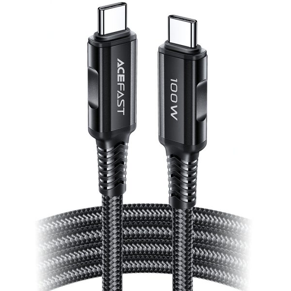 Kabeļa kabelis USB-C 100W 20V 5A 2M bremžu bremzē