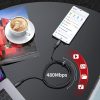Kabeļa kabelis USB-C 100W 20V 5A 2M bremžu bremzē