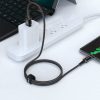 USB pīts kabeļa kabelis - USB -C 3A 1,2m melns