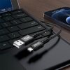 USB pīts kabeļa kabelis - USB -C 3A 1,2m melns