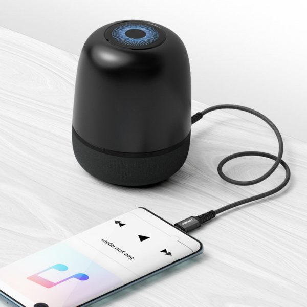 Aux USB -C audio kabeļa kabelis - 3,5 mm mini ligzda 1,2m melns