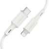 Kabelis Kabelis iPhone MFI USB -C - zibens 30W 3A 1,2m melns