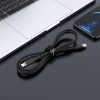 Kabelis Kabelis iPhone MFI USB -C - zibens 30W 3A 1,2m melns