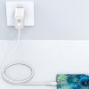 Kabelis USB-C 60W 20V 3A 1,2M balts kabelis