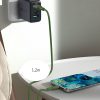 Kabelis USB-C 60W 20V 3A 1,2M zaļā olīva