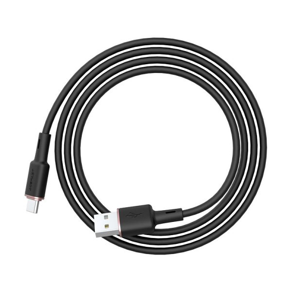 USB kabeļa kabelis - USB -C 3A 1,2m melns