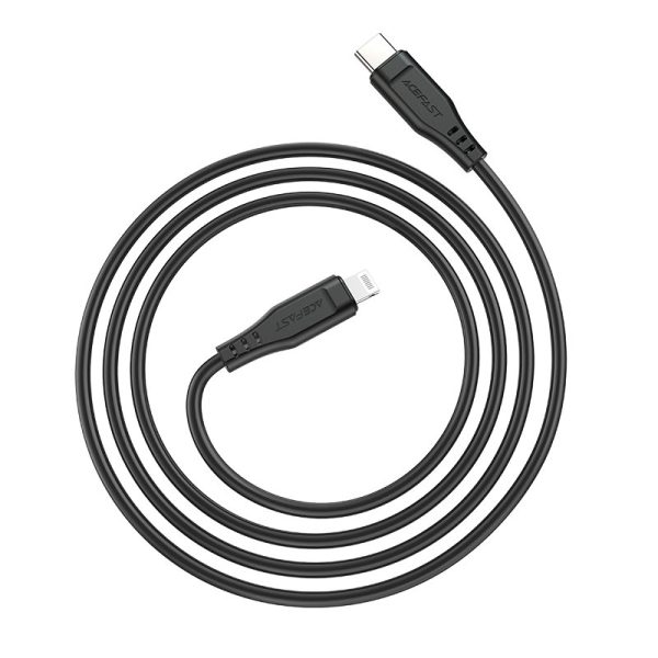 Kabelis kabelis iPhone MFI USB -C - zibens 30W 3A 1,2 m balts balts