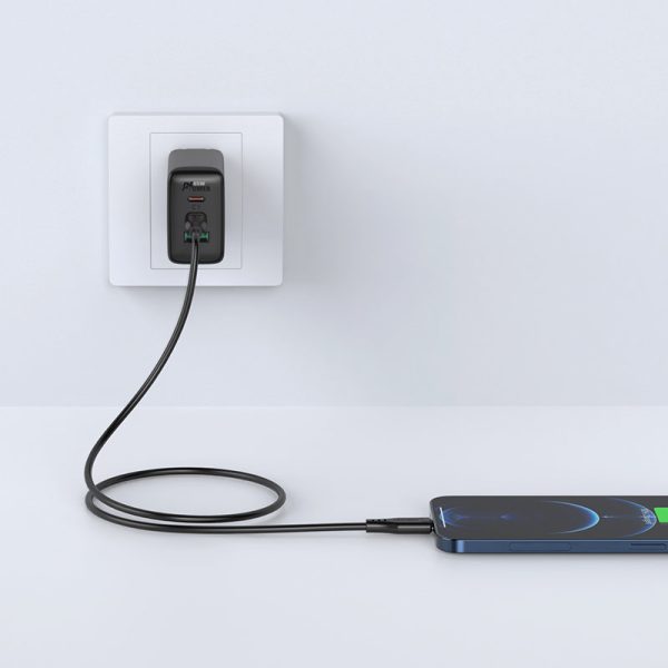 Kabelis kabelis iPhone MFI USB -C - zibens 30W 3A 1,2 m balts balts