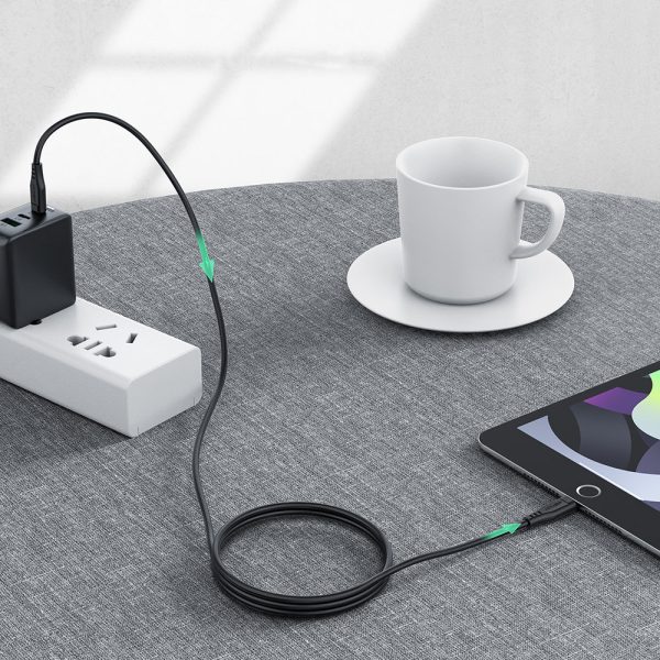 Kabelis kabelis iPhone MFI USB -C - zibens 30W 3A 1,2 m balts balts