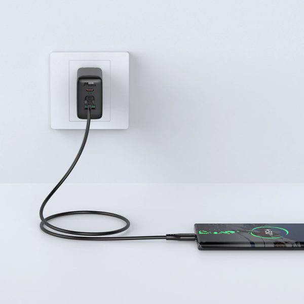 Kabelis Kabelis USB-C 60W 20V 3A 1,2M baltais tālrunis