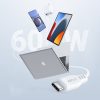 Kabelis Kabelis USB-C 60W 20V 3A 1,2M baltais tālrunis