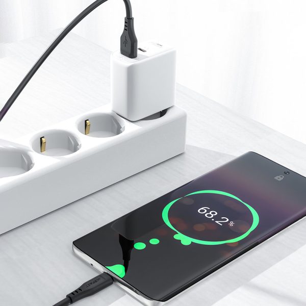 Kabelis Kabelis USB tālrunim - USB -C 3A 1,2m balts