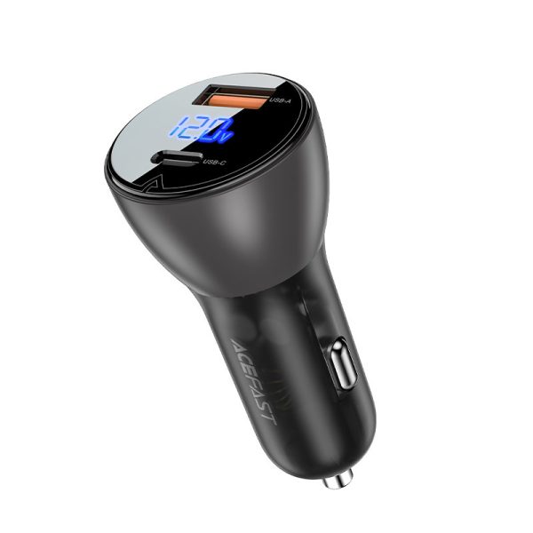 Automašīnu lādētājs 63W 12V USB-C USBP Black SFCP