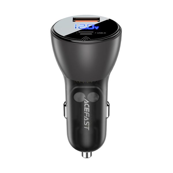 Automašīnu lādētājs 63W 12V USB-C USBP Black SFCP