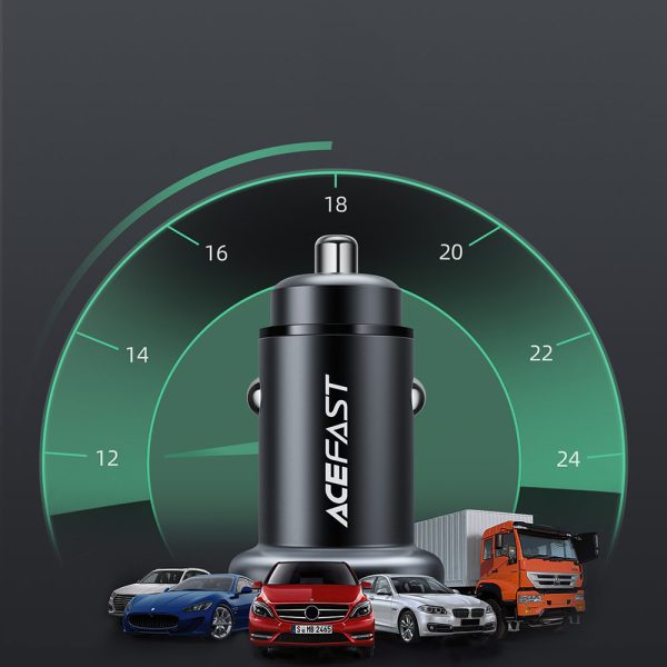 38W USB-C USB barošanas piegāde QC 3.0 automašīnas lādētājs