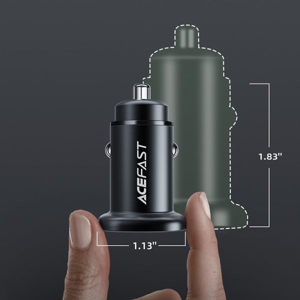 38W USB-C USB barošanas piegāde QC 3.0 automašīnas lādētājs