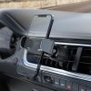 Automātiska automašīnas turētājs melnā ventilācijas tālrunim