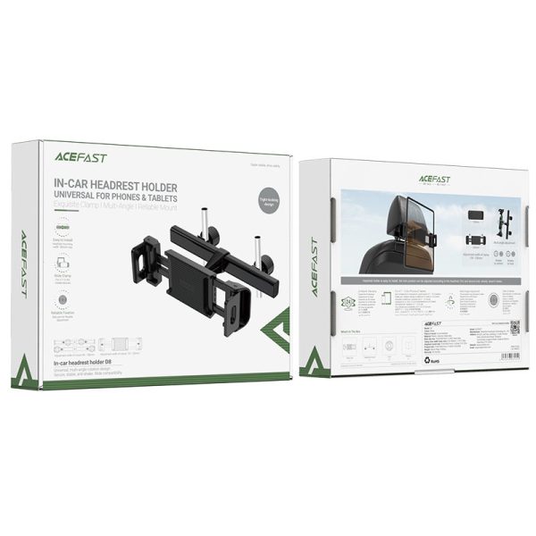 Automašīnas turētājs tālrunim un planšetdatoram 135-230mm melnais platums