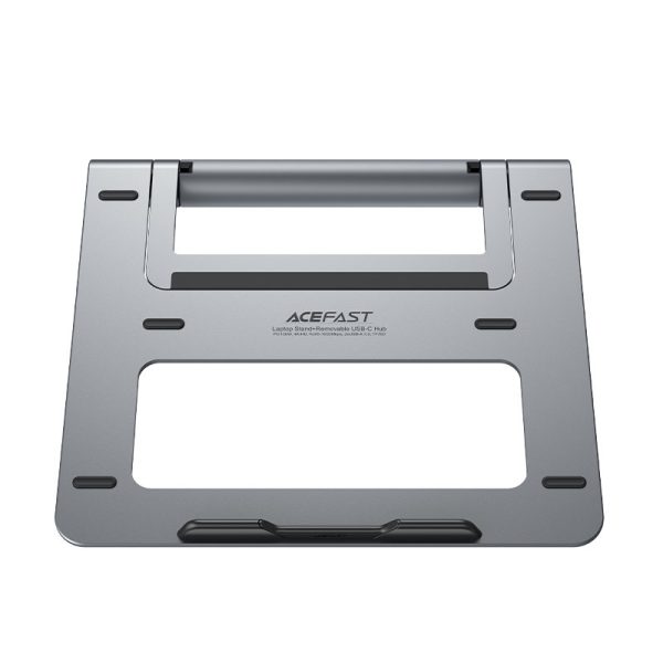 8in1 klēpjdatoru bāze + daudzfunkcionālais centrmezgls USB-C TF SD HDMI 4K RJ45 100W pelēks