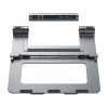 8in1 klēpjdatoru bāze + daudzfunkcionālais centrmezgls USB-C TF SD HDMI 4K RJ45 100W pelēks