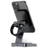 3in1 qi 15W lādētājs ar magnētisku rokturi iPhone Apple Watch un AirPods Black