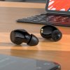 Spēļu bezvadu austiņas TWS Bluetooth 5.2 ūdensnecaurlaidīgs IPX4 sudrabs