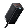 Ātra universālā GAN 2X USB-C 2X USB 100W QC 4.0+ AFC Black