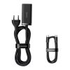 Ātra universālā GAN 2X USB-C 2X USB 100W QC 4.0+ AFC Black