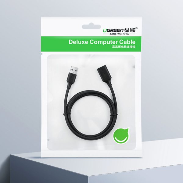 Adapteris USB kabeļa kabelim 2,0 50 cm melnajam kabelim